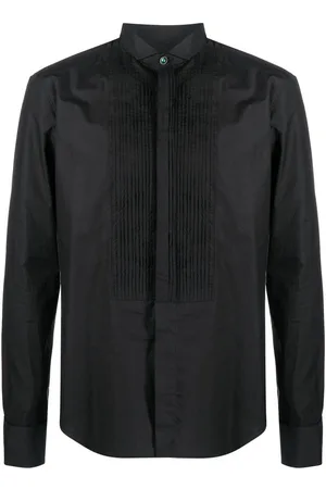 Roberto Cavalli Bib-collar long-sleeved shirt