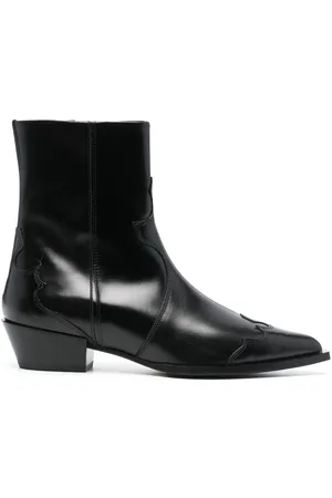 Aeyde Alby 30mm pointed-toe leather boots