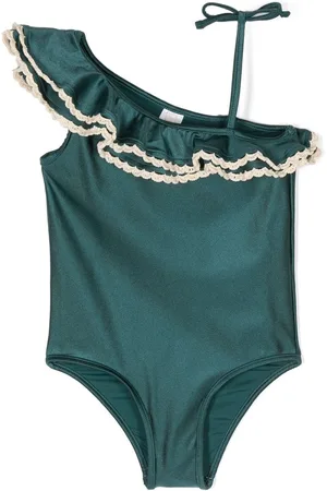 ZIMMERMANN Ruffle-collar one-piece swimsuit