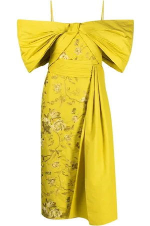 Erdem Evora off-shoulder embroidered dress