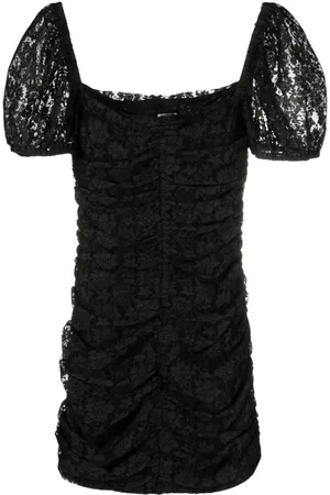 ROTATE Puff-sleeve lace minidress