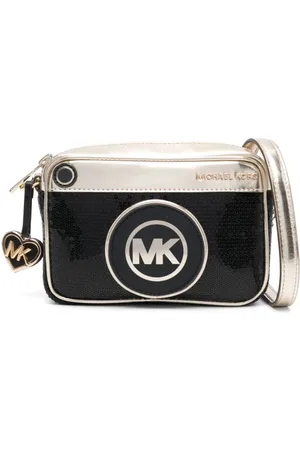 Michael Kors Metallic-finish sequined shoulder bag