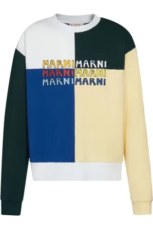 Marni Logo-print colour-block sweatshirt