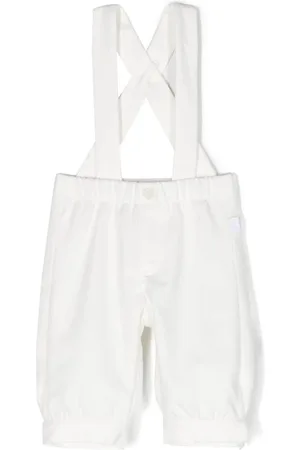 Il gufo Elasticated-waistband jersey dungarees