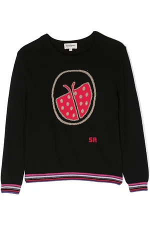 Sonia Rykiel Enfant Ladybug-intarsia crew-neck jumper