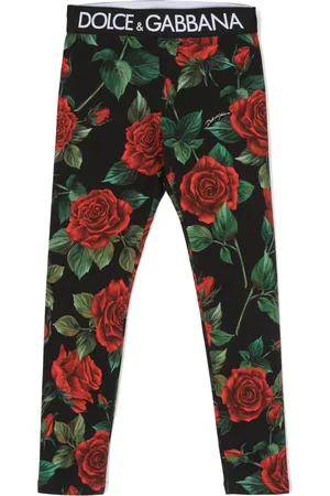 Dolce & Gabbana Floral-print cotton leggings