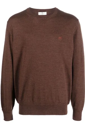 Etro Embroidered-logo wool jumper