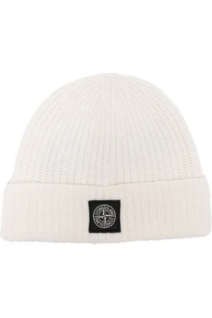 Stone Island Compass-motif ribbed-knit beanie