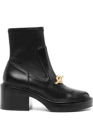 Coach 75mm chain-link detailing leather boots