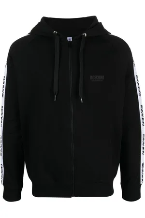 Moschino Logo-print zip-up hoodie