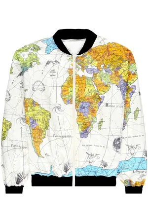 SAINT MXXXXXX World Map bomber jacket