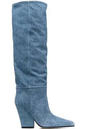 PARIS TEXAS 120mm leather knee-length boots