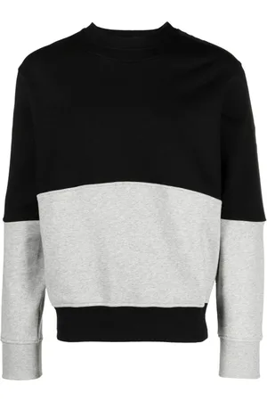 VERSACE Logo-tape colour-block sweatshirt