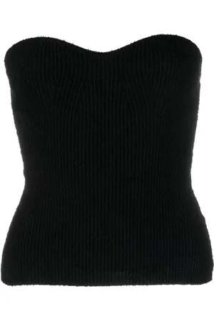 WARDROBE.NYC Ribbed-knit bandeau top