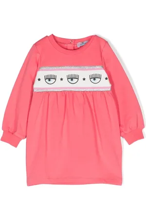 Chiara Ferragni Eyelike-motif long-sleeve dress