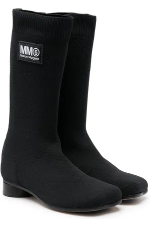 Maison Margiela Logo-patch knee-length boots