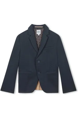 HUGO BOSS Single-breasted notched-lapel blazer