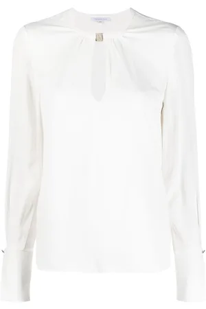 Patrizia Pepe Essential cut-out detail blouse