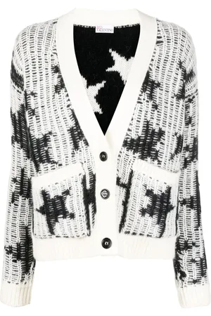 RED Valentino Star intarsia-knit cardigan