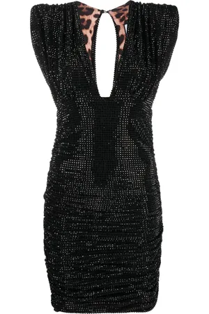 Philipp Plein Crystal-embellished mini dress