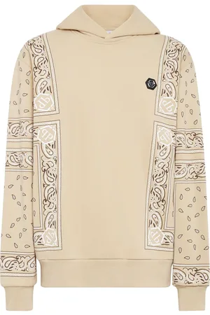 Philipp Plein Logo-patch cotton hoodie