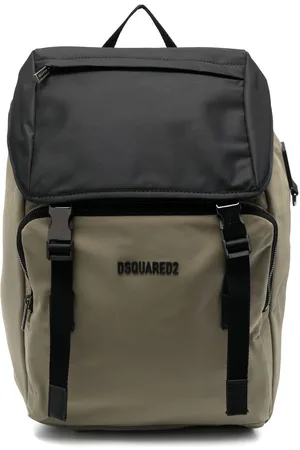 Dsquared2 embossed-monogram Leather Backpack - Farfetch