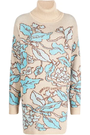 Twin-Set X Marco Rambaldi floral-jacquard roll-neck jumper