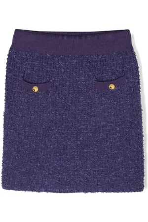 Elisabetta Franchi Elasticated bouclé miniskirt