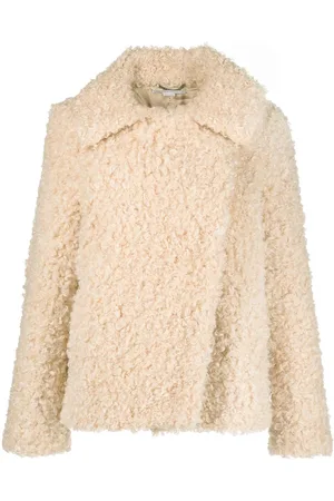 Stella McCartney Teddy fur-design oversized coat
