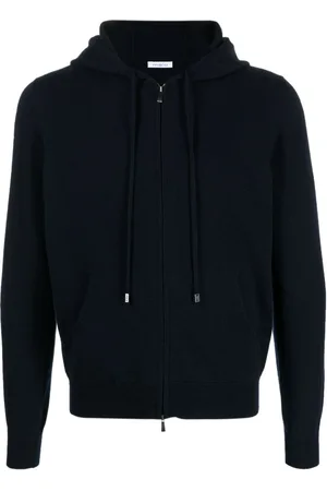 Malo Zip-up cashmere hoodie