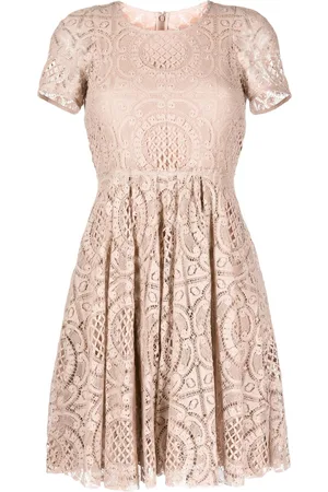 Burberry Short sleeve lace dress
