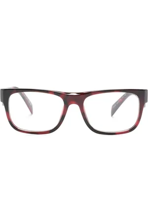 Prada Tortoiseshell-effect square-frame glasses