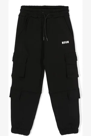 Msgm Logo-print cotton track pants