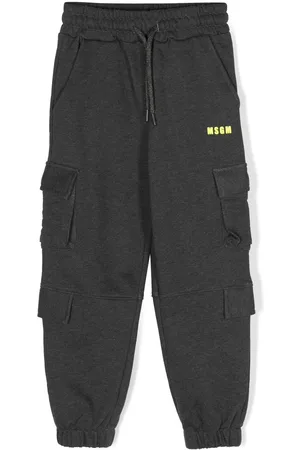 Msgm Logo-print cotton track pants