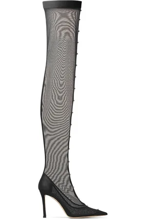 Nicholas Kirkwood Black Lola Pearl 105 Sock Boots - Farfetch