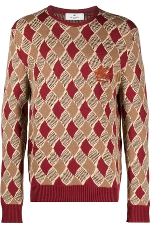 Etro Diamond-pattern wool jumper