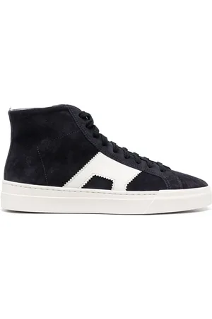 santoni Suede high-top sneakers