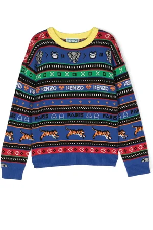 Kenzo Graphic-print crew-neck jumper