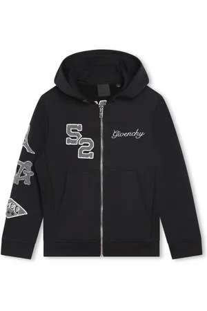 Givenchy Logo-embroidered zip-up hoodie