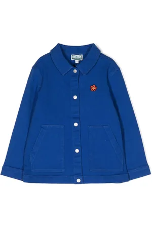 Kenzo Logo-embroidered cotton jacket
