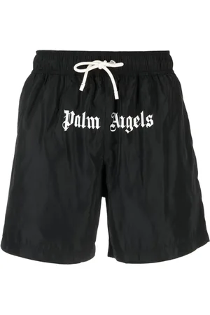 Palm Angels Logo-print swim shorts