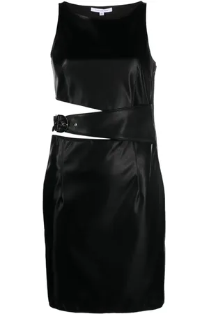 Patrizia Pepe Cut-out round-neck minidress