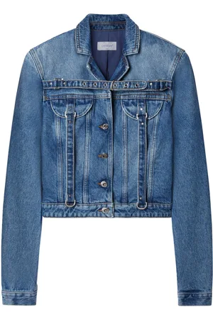 OFF-WHITE Belt-detailed denim jacket