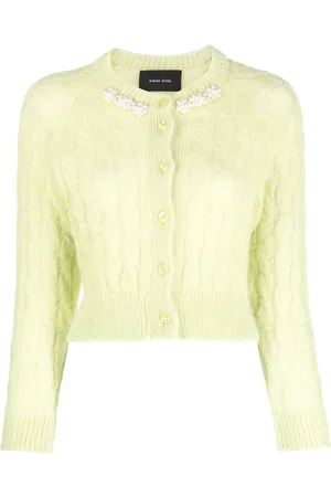 Simone Rocha Faux pearl-detail knitted cardigan