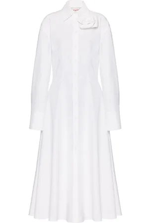 VALENTINO GARAVANI Compact Popeline midi shirt dress