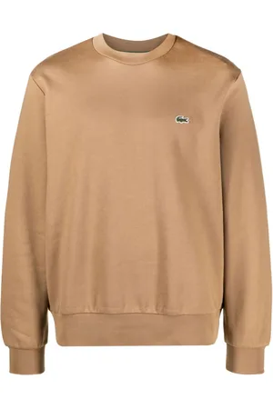 Lacoste Logo-patch fine-knit sweatshirt