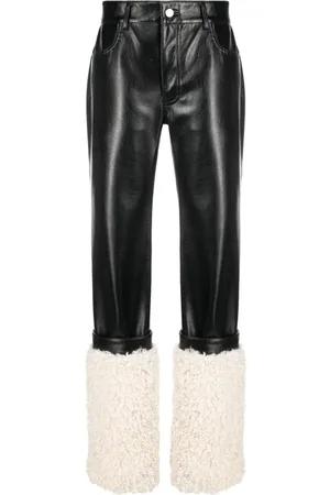 COPERNI Panelled faux-leather trousers