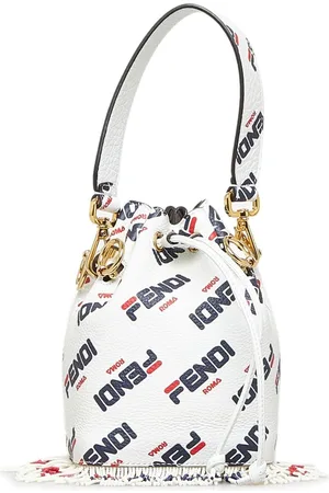 Fendi Roma Amor Mon Tresor Bucket Bag Embroidered Zucca Canvas