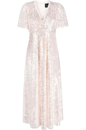 Needle & Thread Mila sequin-design long dress