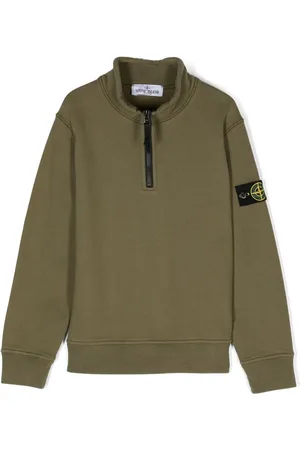 Stone Island Compass-motif cotton sweatshirt